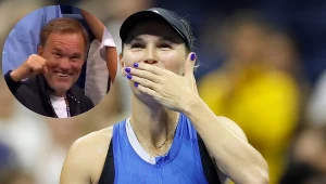 US Open 2023. Piotr Woźniacki skradł show po meczu swojej córki, Caroline