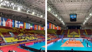 Hala w "polskiej grupie" świeciła absolutnymi pustkami. Smutny obrazek z ME