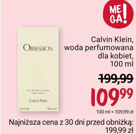 Woda perfumowana damska Calvin Klein
