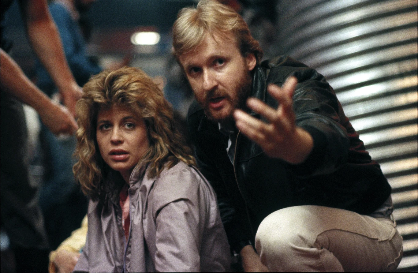 James Cameron na planie filmu "Terminator" James Cameron na planie filmu "Terminator"