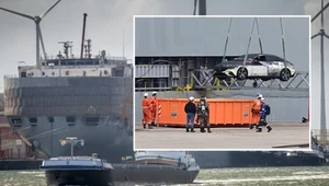 Incydent w czasie rozładunku statku Fremantle Highway. Zapalił się elektryk