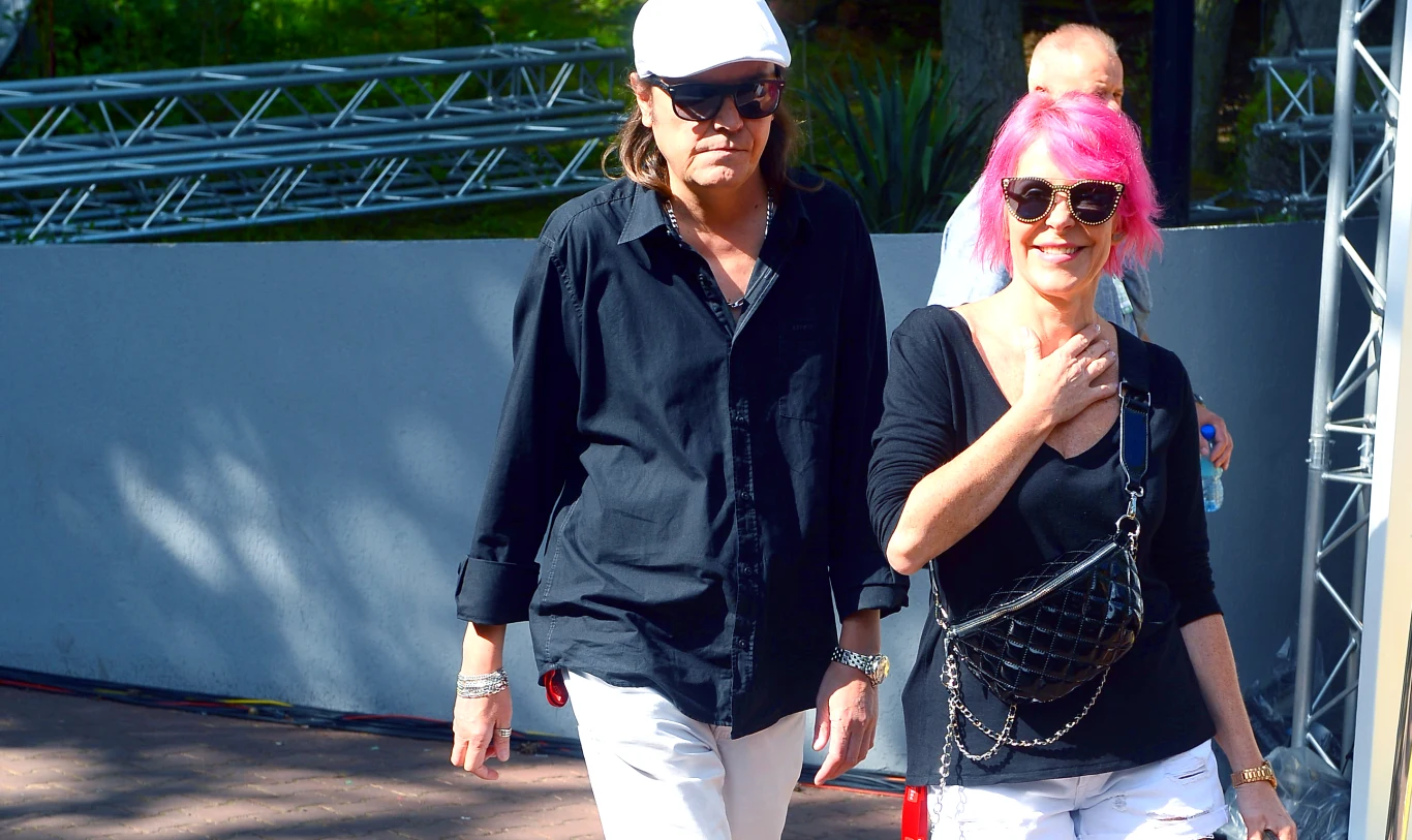 Robert Gawliński z żoną Robert Gawliński z żoną