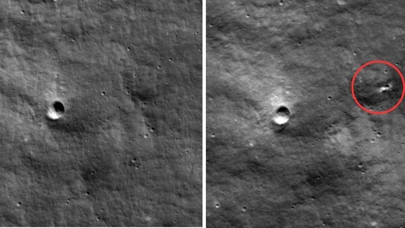 Powstał nowy krater na księżycu. Według NASA zrobili go Rosjanie Powstał nowy krater na księżycu. Według NASA zrobili go Rosjanie