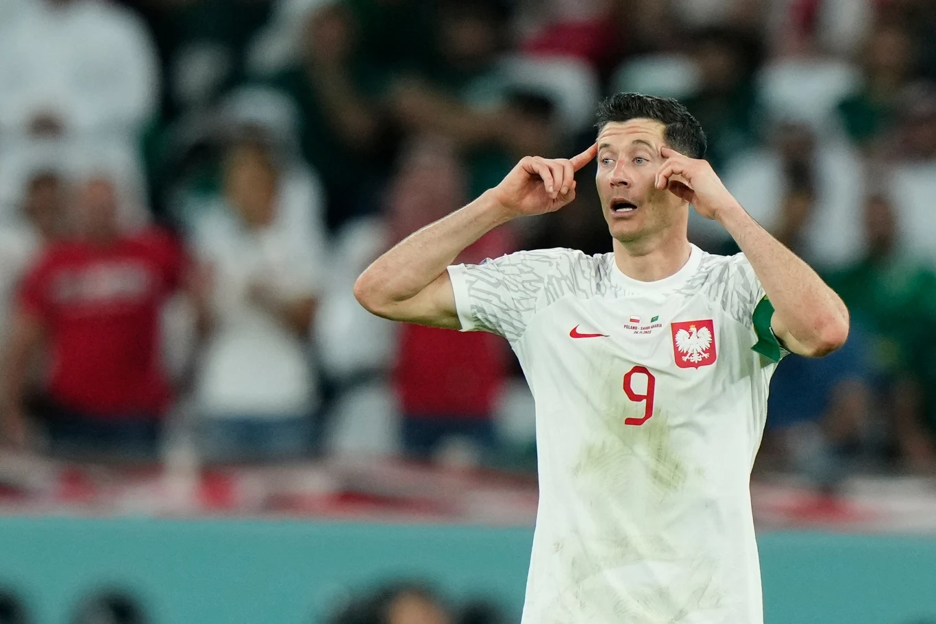 Robert Lewandowski w barwach reprezentacji Polski