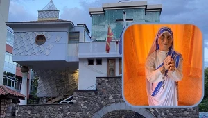 Weszliśmy do domu Matki Teresy. Uwagę od razu przykuł jeden szczegół