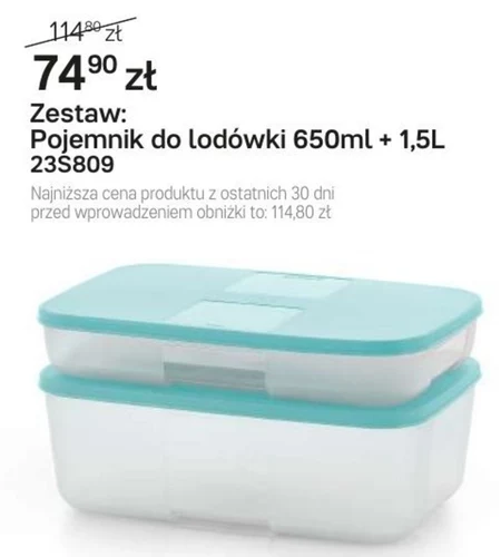 Zestaw pojemników Tupperware