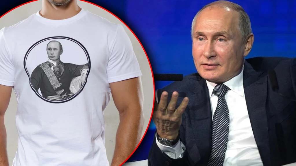 Koszulka z wizerunkiem Władimira Putina Koszulka z wizerunkiem Władimira Putina