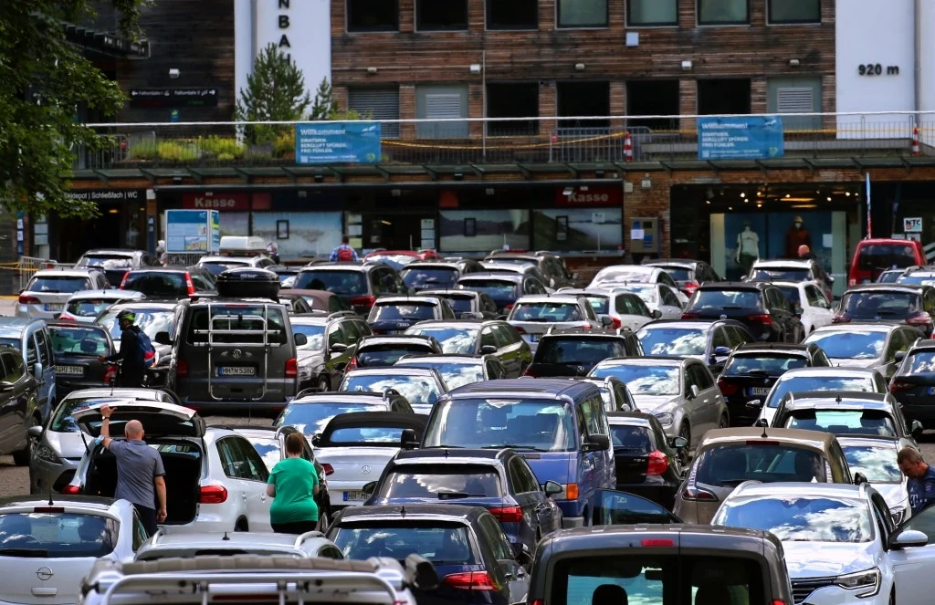 Zatłoczony parking w Niemczech, zdj. ilustracyjne Zatłoczony parking w Niemczech, zdj. ilustracyjne