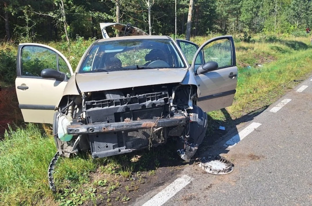 Śmiertelny wypadek na drodze krajowej nr 63. Nie żyje 70-latek Śmiertelny wypadek na drodze krajowej nr 63. Nie żyje 70-latek