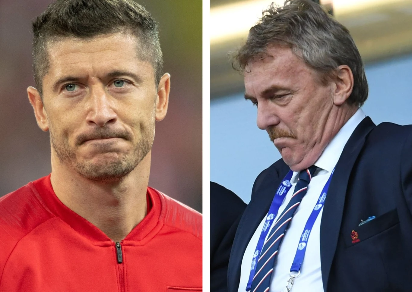 Robert Lewandowski i Zbigniew Boniek