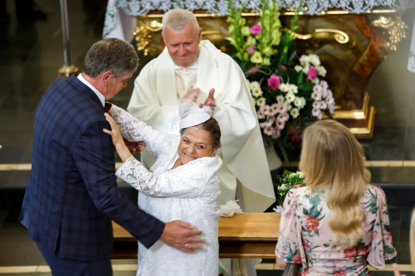 Grażyna Zielińska na planie "Pierwszej miłości"