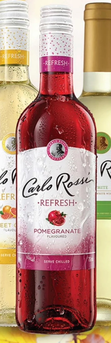 Carlo Rossi Refresh Pomegranate Aromatyzowany napój na bazie wina 750 ml