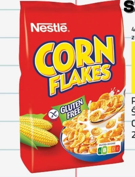 Nestlé Corn Flakes Chrupiące płatki kukurydziane z witaminami 250 g