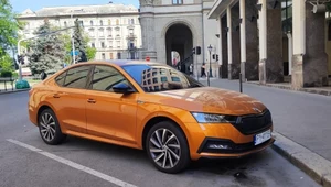 Skoda Octavia na ulicy Budapesztu