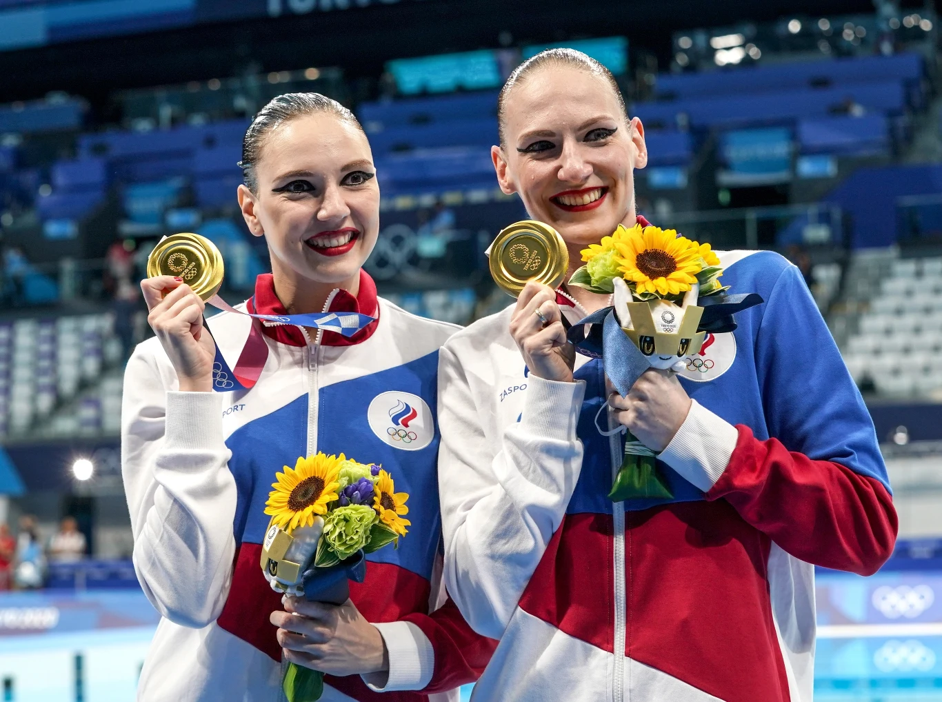 Rosyjskie pływaczki podczas IO w Tokio
