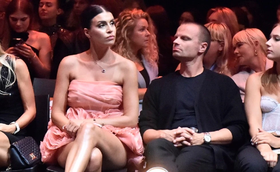 Magda Stępień i Marcin Hakiel na pokazie mody