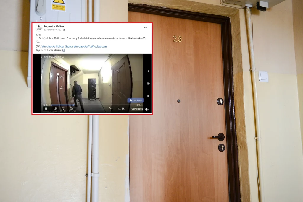 Włamywacze oznaczają mieszkania Włamywacze oznaczają mieszkania
