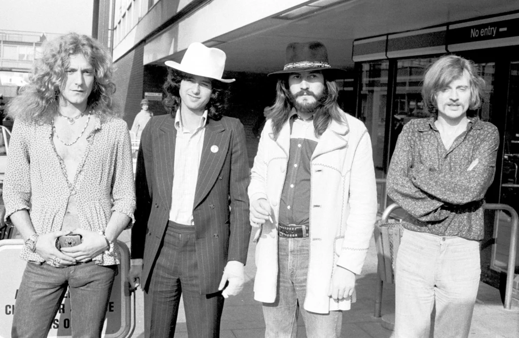 Led Zeppelin w 1973 r. - od lewej: Robert Plant, Jimmy Page, John Bonham i John Paul Jones