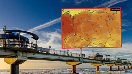 Dwa umiejscowione blisko Polski wyże - Olenka i Patrycja - zapewnią nam w środę piękną, słoneczną aurę i wysokie temperatury. Na zdjęciu: molo w Międzyzdrojach
