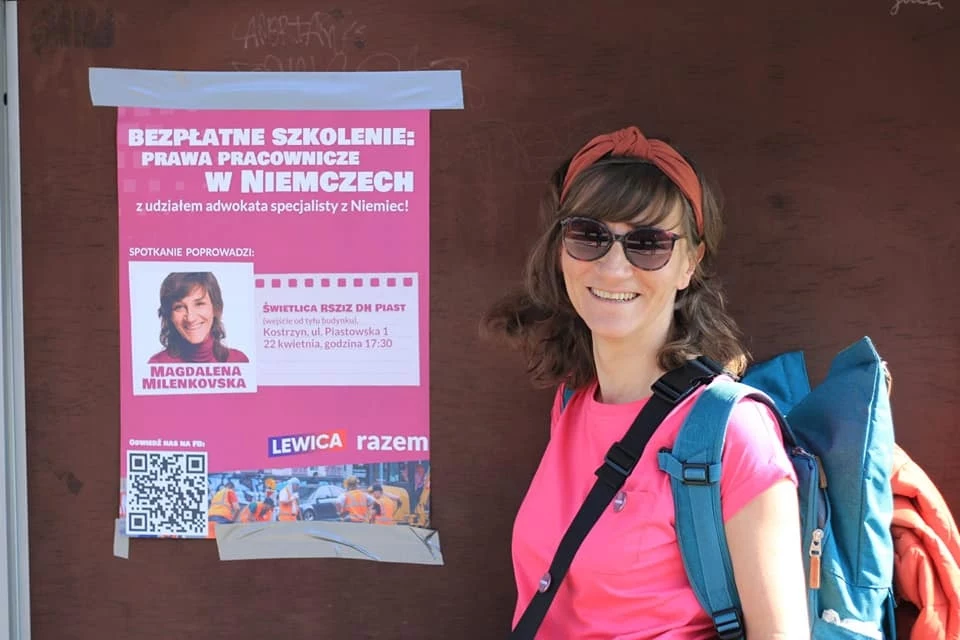 Magdalena Milenkovska edukuje o prawach pracowniczych w Niemczech Magdalena Milenkovska edukuje o prawach pracowniczych w Niemczech