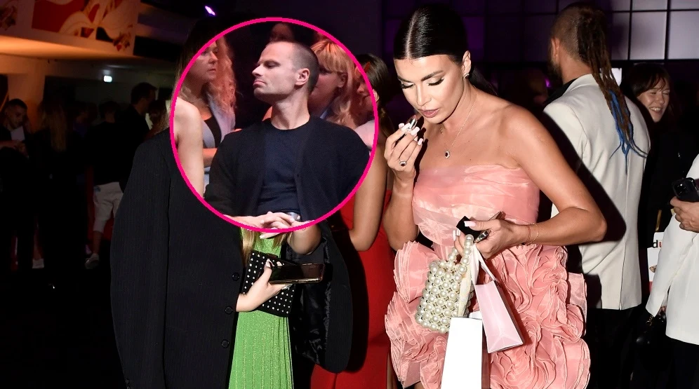 Magdalena Stępień i Marcin Hakiel na wspólnej imprezie