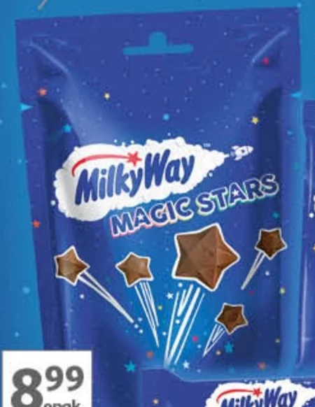 Milky Way Magic Stars Gwiazdki z puszystej mlecznej czekolady 100 g