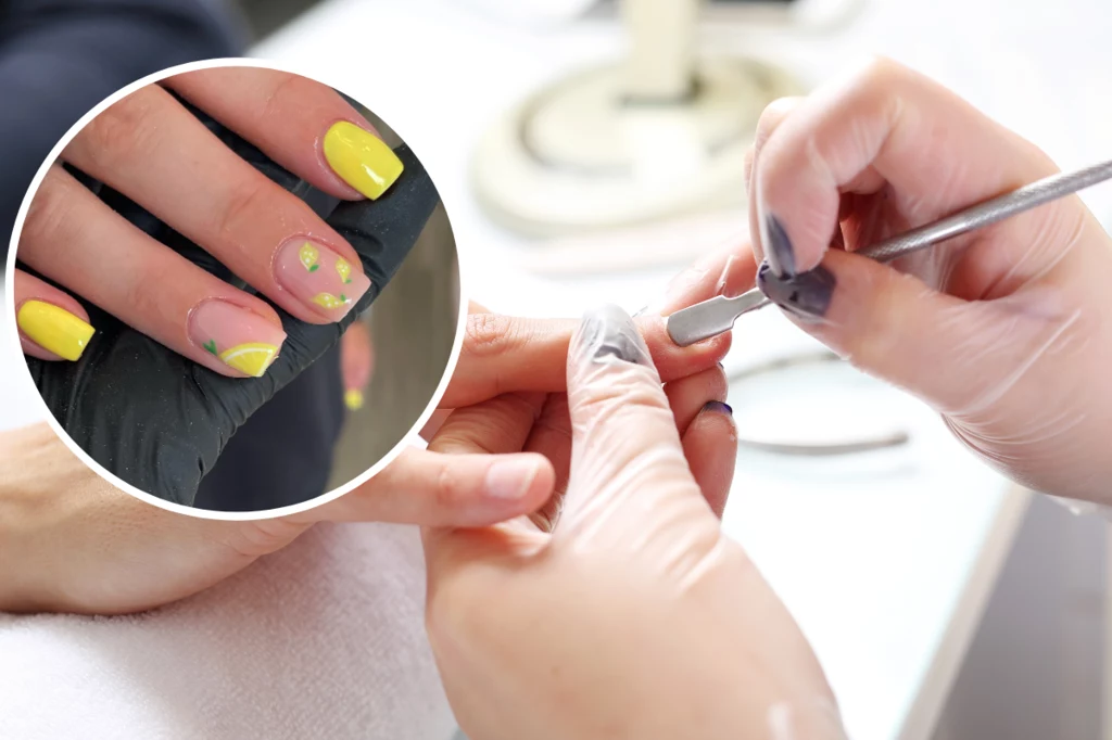 Sherbet lemon nails to świetny wybór manicure na wrzesień