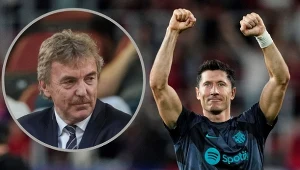 Zbigniew Boniek i Robert Lewandowski