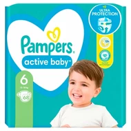 Pampers Active Baby 6, 68 Pieluszek,13kg-18kg