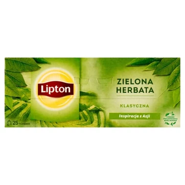 Lipton Zielona herbata klasyczna 32,5 g (25 torebek) - 0