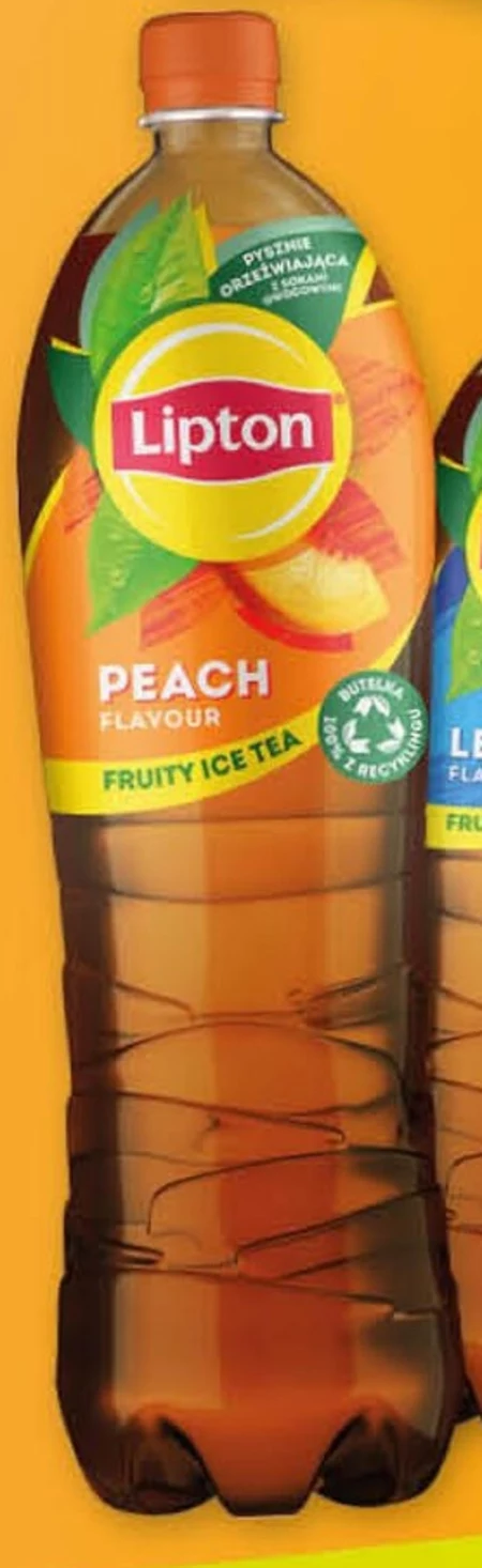 Lipton Ice Tea Peach Napój niegazowany o smaku brzoskwiniowym z ekstraktem czarnej herbaty 1,5 l