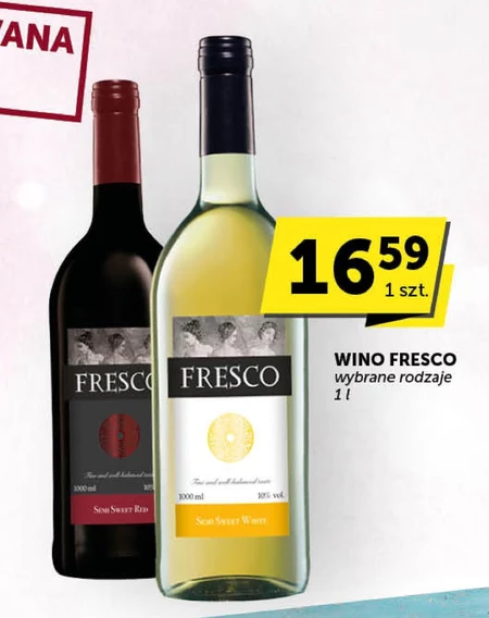 Fresco Wino białe półsłodkie polskie 1000 ml