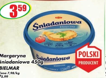  Śniadaniowa Margaryna o zmniejszonej zawartości tłuszczu klasyczna 450 g