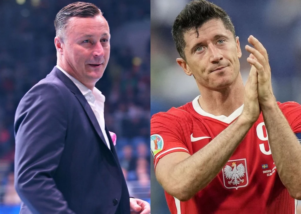 Tomasz Hajto i Robert Lewandowski