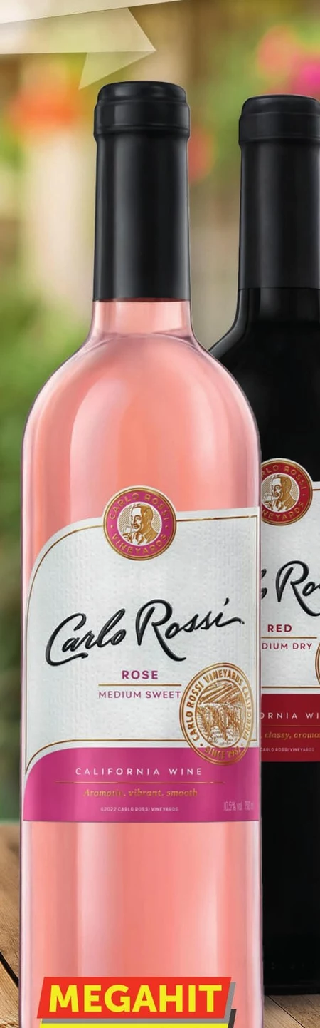 Carlo Rossi California Rose Wino różowe półwytrawne kalifornijskie 750 ml