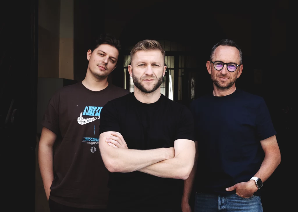 Jakub Błaszczykowski z twórcami filmu Jakub Błaszczykowski z twórcami filmu
