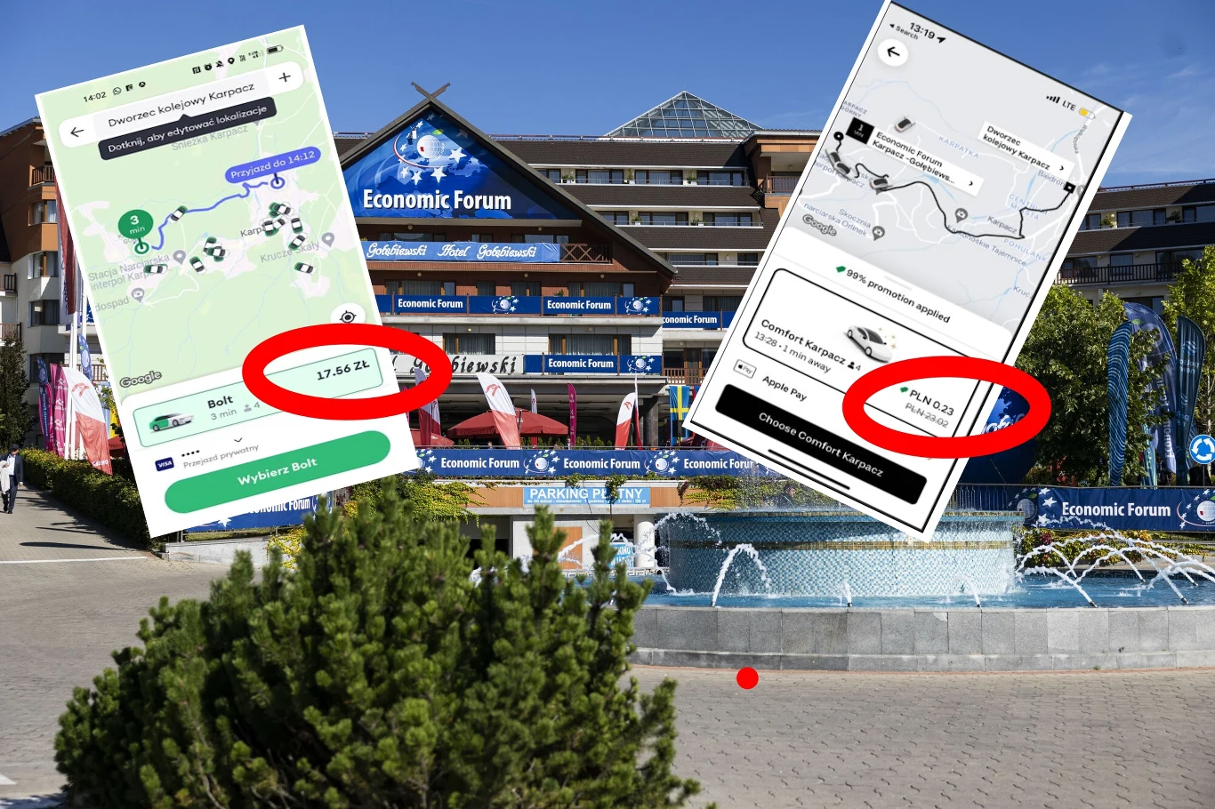 Wojna cenowa między Uberam a Boltem na Forum Ekonomicznym w Karpaczu Wojna cenowa między Uberam a Boltem na Forum Ekonomicznym w Karpaczu