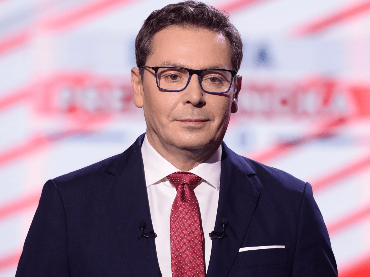 Michał Adamczyk, prezenter "Wiadomości" TVP Michał Adamczyk, prezenter "Wiadomości" TVP