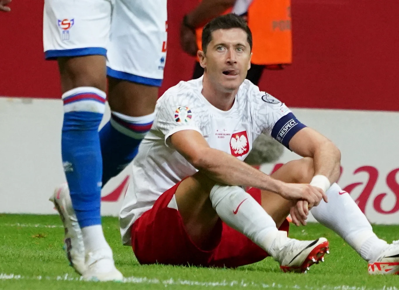 Robert Lewandowski - kapitan "Biało-Czerwonych" w meczu Polska - Wyspy Owcze