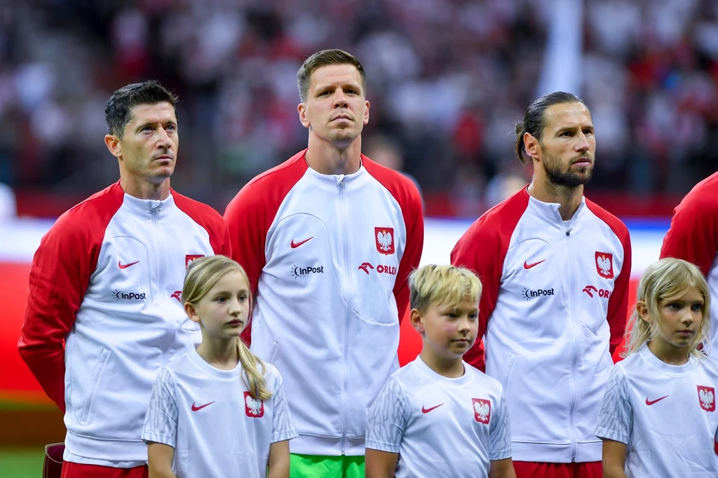 Robert Lewandowski, Grzegorz Krychowiak, Wojciech Szczęsny. Mecz Polska - Wyspy Owcze
