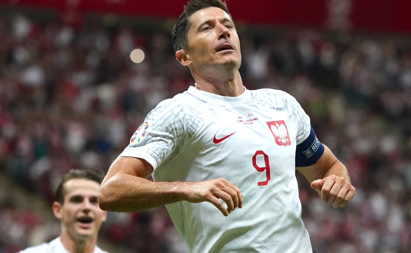 Robert Lewandowski, mecz Polska - Wyspy Owcze Robert Lewandowski, mecz Polska - Wyspy Owcze