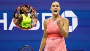 Aryna Sabalenka oraz w kółku Cori "Coco" Gauff 