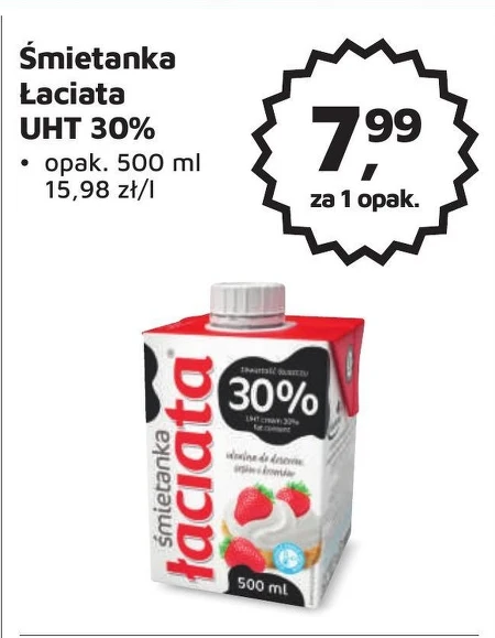 Łaciata Śmietanka 30 % 500 ml
