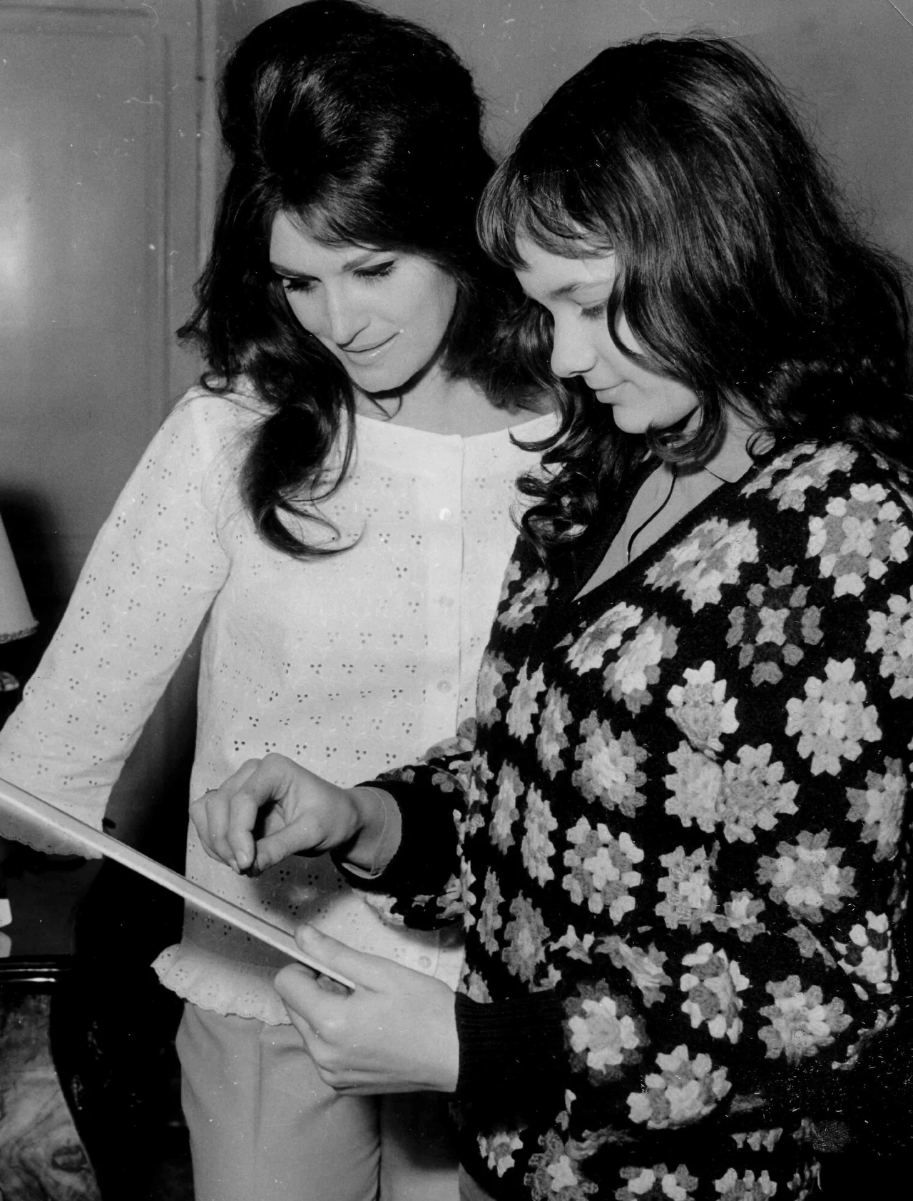 Dalida rysowana przez Susy Maven, 16 kwietnia 1962.