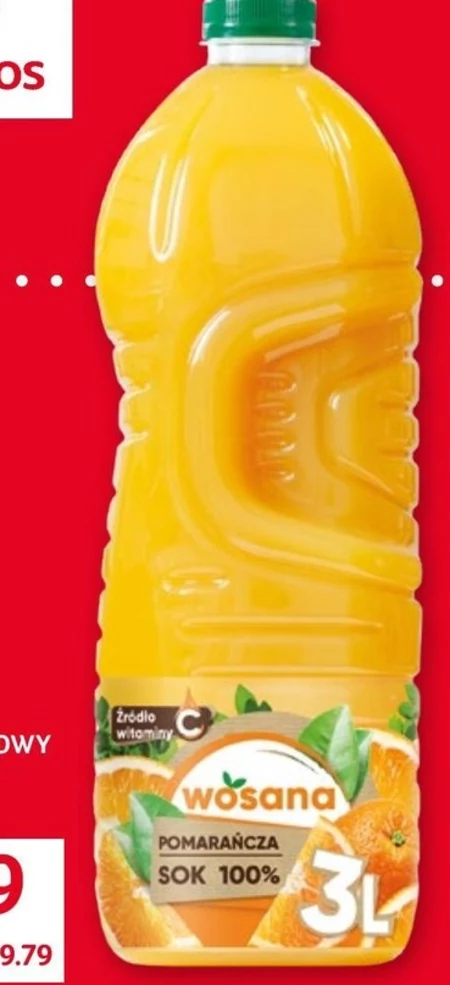 Wosana Sok 100 % pomarańcza 3 l