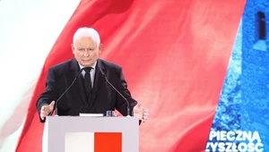 Jarosław Kaczyński na konwencji PiS w Końskich