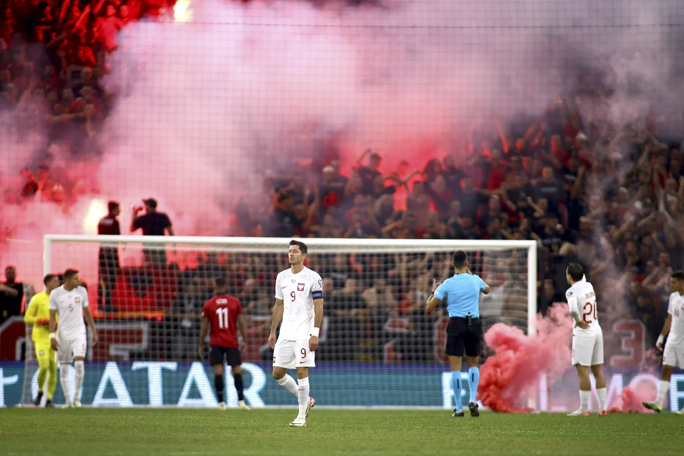 Albania - Polska 2:0. Robert Lewandowski był bezradny