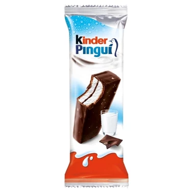 Kinder Pingui Biszkopt z czekoladą i mlecznym i kakaowym nadzieniem 30 g - 0