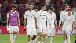 Reprezentanci Polski po meczu z Tiranie