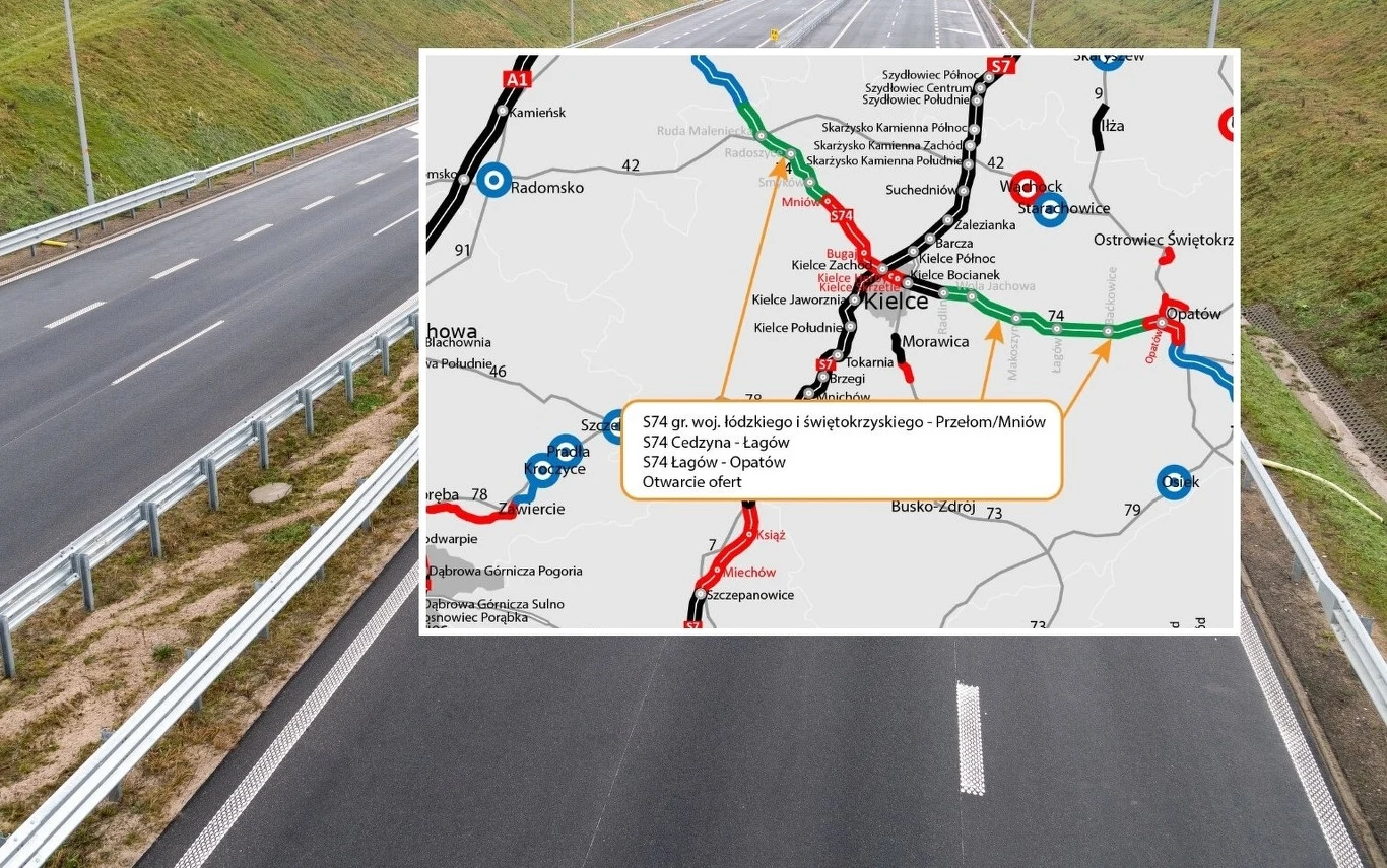 Są wyniki kontroli przetargu na realizację kolejnego odcinka drogi ekspresowej S74. Są wyniki kontroli przetargu na realizację kolejnego odcinka drogi ekspresowej S74.
